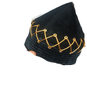 Black Gumbad Shape Caps