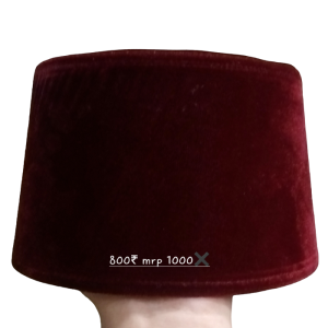 Maroon Faybar Material Caps