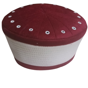 Maroon Crown Shaped Caps