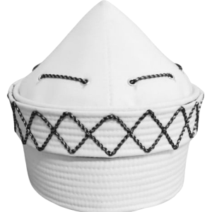 White Gumbad Shape Caps